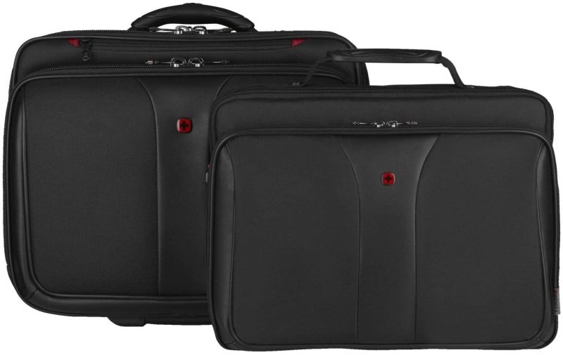 Wenger Patriot Roller Triple Laptop Case - for 15.4", 16" and 17" Laptops - Black