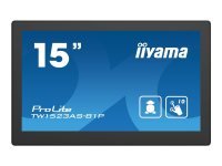 EXDISPLAY Iiyama ProLite TW1523AS-B1P 15.6'' Touchscreen IPS Monitor 60Hz 30ms HDMI Speakers