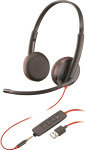 Poly Blackwire C3225 USB & 3.5mm Headset with Noise Cancelling Microphone