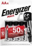 Energizer Max AA Batteries, 4 Pack