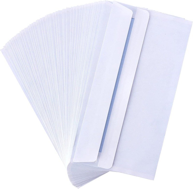 Purely Everyday DL Self Seal Wallet Envelopes   White (500 Pack