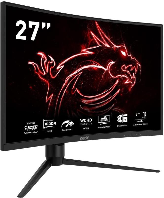 MSI Optix G271C 27" Full HD VA FreeSync Premium 165Hz Curved Gaming ...