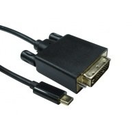 Xenta USB C TO DVI 4k 30HZ (Black) 1M