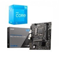 MSI PRO H610M-G DDR4 mATX Motherboard + Intel Core i3 12100F 12th Gen Processor Bundle