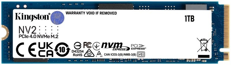 Kingston 1TB NV2 M.2 2280 PCIe 4.0 x4 NVMe SSD