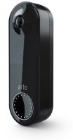 EXDISPLAY Arlo Essential Wire-Free Battery Video Doorbell Black - Works with Alexa and Google Assistant