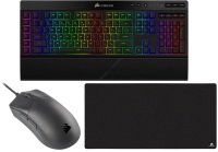 Corsair Premium Gaming Bundle - K57 Wireless Keyboard, Sabre Pro Mouse and MM500 XXXL Gaming Surface