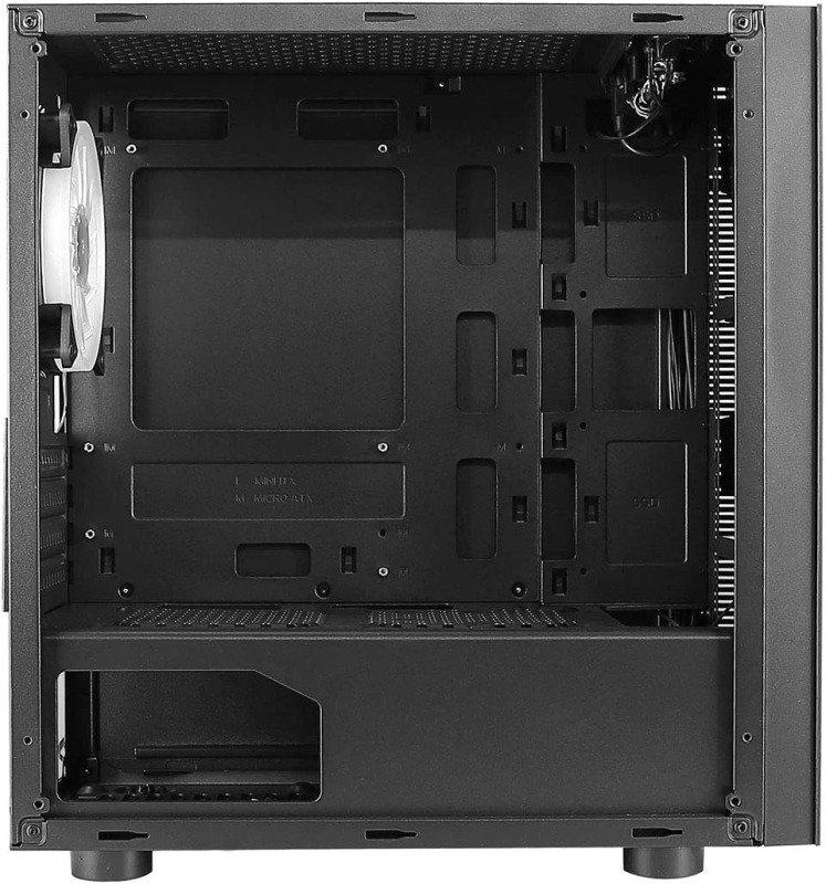 CiT Seven Mid Tower Micro ATX Gaming PC Case - Black | Ebuyer.com