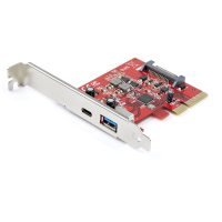 Startech 2-Port 10Gbps USB-A & USB-C PCIe Card - USB 3.1 Gen 2 PCI Express Type C/A Host Controller Card Adapter - USB 3.2 Gen 2x1 PCIe Expansion Add-On Card - Windows, macOS, Linux