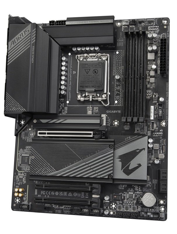 Gigabyte Intel B760 AORUS ELITE AX LGA 1700 DDR5 ATX Gaming Motherboard ...