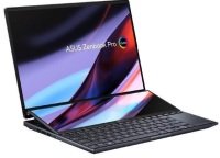 ASUS Zenbook 14 Duo OLED UX8402ZE Laptop, Intel Core i9-12900H up to 5GHz, 32GB RAM, 1TB PCIe SSD, 14.5" WQXGA+ OLED Touchscreen, NVIDIA GeForce RTX 3050 Ti, Windows 11 Home, Black