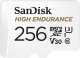 SanDisk High Endurance microSDXC 256GB + SD Adapter - for dash cams & home monitoring