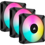CORSAIR iCUE AF120 RGB ELITE 120mm PC Case Fan - Black Triple Pack