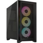 Corsair iCUE 4000D RGB AIRFLOW Mid Tower Gaming Case - Black USB 3.0