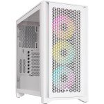 CORSAIR iCUE 4000D RGB AIRFLOW Mid Tower ATX Gaming PC Case - White