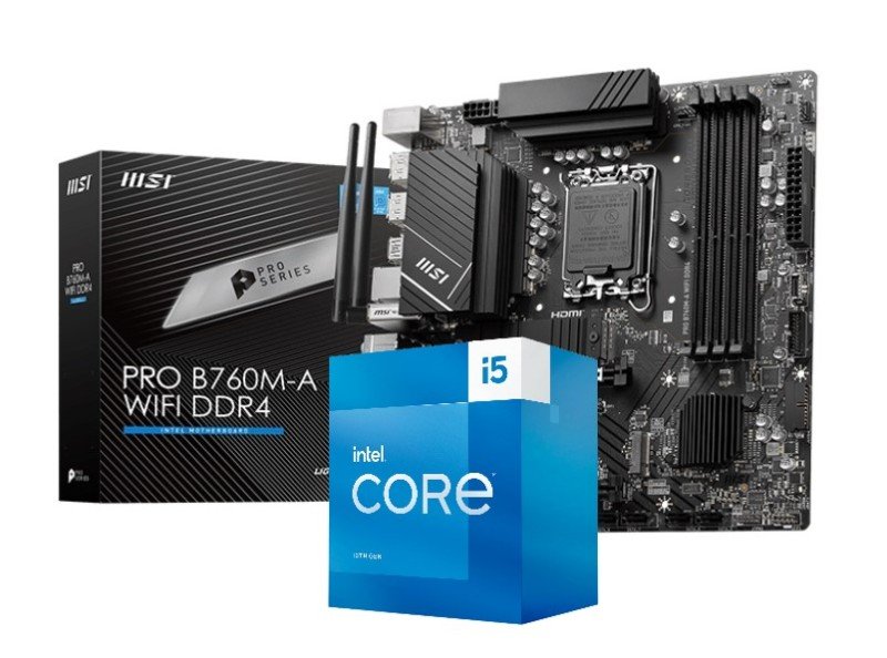 Intel Core i5 13400+マザーボード(B760M-HDV)セット-
