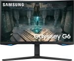 Samsung Odyssey G6 LS27BG650EUXXU 27" QHD Curved Smart Gaming Monitor - Black