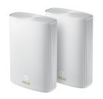 Asus (ZenWiFi AX Hybrid (XP4) AX1800 Wireless Dual Band Mesh Wi-Fi 6 Hybrid System - 2 Pack White