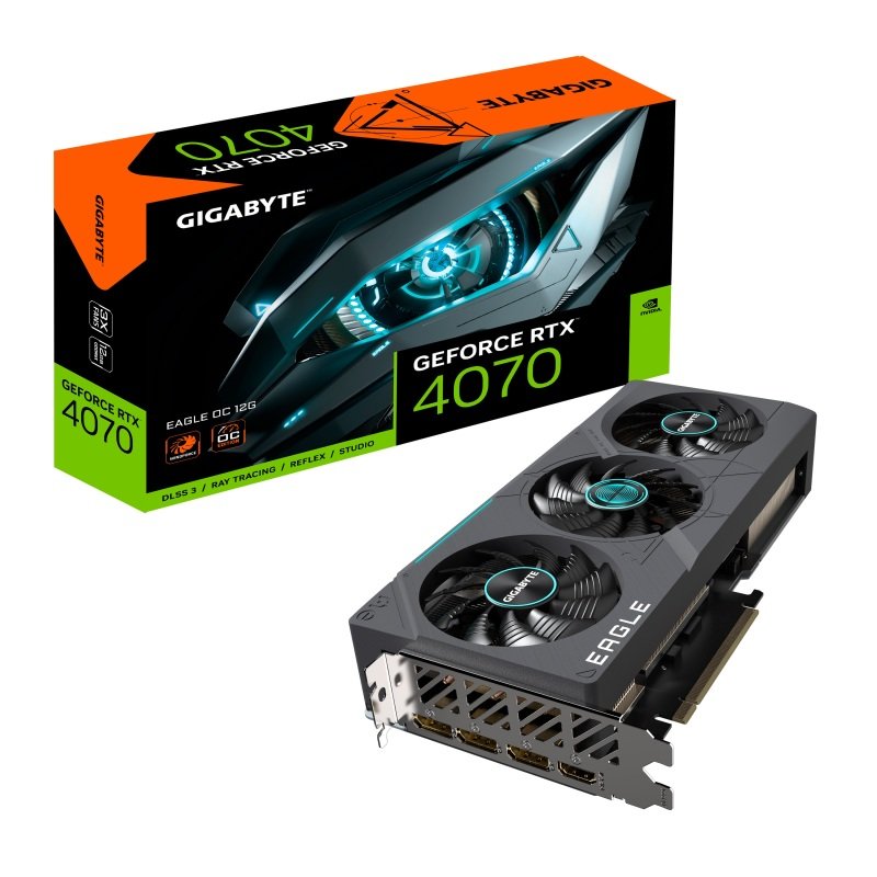 Gigabyte NVIDIA GeForce RTX 4070 12GB EAGLE OC Graphics Card for Gaming