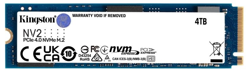 Kingston NV2 4TB PCIe Gen4 NVMe M.2 SSD