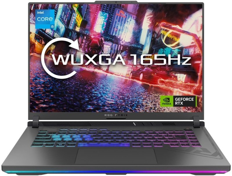 ASUS ROG Strix G16 Gaming Laptop, Intel Core i5-13450HX up to 4.6GHz, 16GB DDR5, 512GB NVMe SSD, 15.