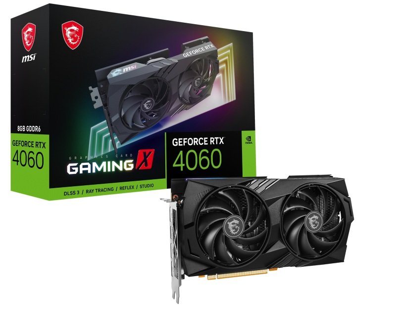 MSI NVIDIA GeForce RTX 4060 8GB GAMING X Graphics Card For Gaming