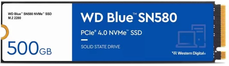 WD Blue SN580 500GB M.2 PCIe Gen4 NVMe SSD