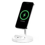 EXDISPLAY Belkin BoostCharge Pro 2-in-1 Wireless Charger Stand with Official MagSafe Charging 15W