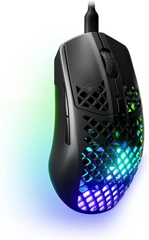 SteelSeries Aerox 3 Ultra Lightweight  RGB Gaming Mouse - Black