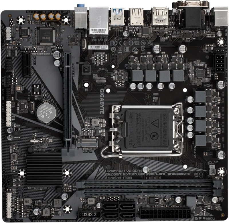 Gigabyte H610m H V2 Ddr4 Matx Motherboard