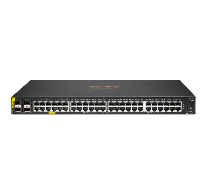 Aruba 6000 48G Class4 PoE 4SFP 370W Managed L3 Gigabit Ethernet (10/100/1000) Power over Ethernet (P