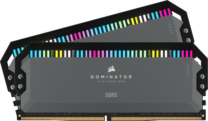 CORSAIR DOMINATOR PLATINUM RGB 32GB DDR5 6000MHz CL30 AMD Expo Desktop Memory - Grey