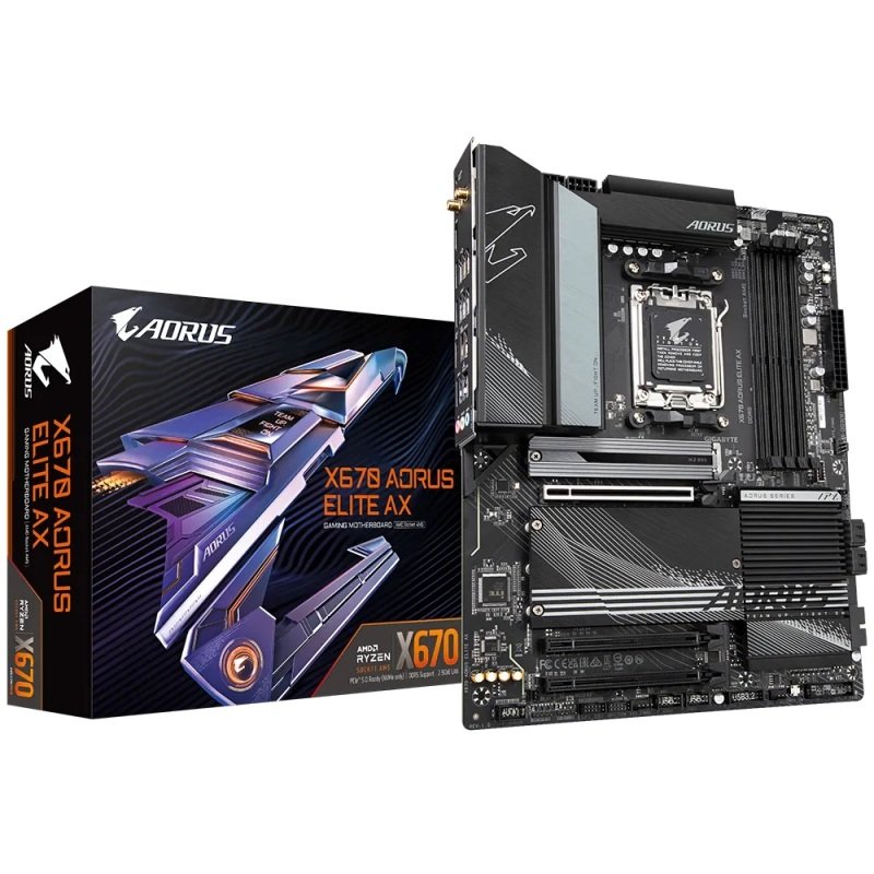 Refurbished Gigabyte AMD X670 AORUS ELITE AX AM5 DDR5 ATX Gaming Motherboard