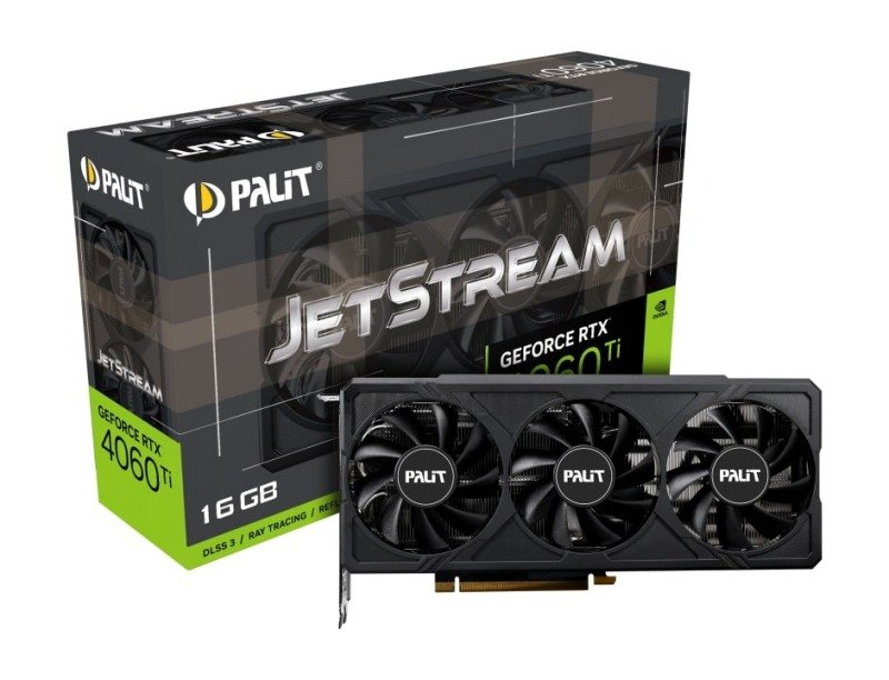 Palit GeForce RTX 4060 Ti 16GB JetStream Graphics Card | Ebuyer.com