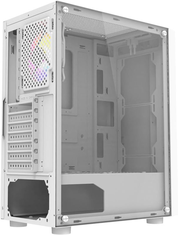 CiT Galaxy Mid Tower ATX Gaming PC Case - White | Ebuyer.com