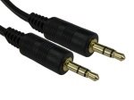 Newlink 3.5mm Stereo Cable (Black) 0.5m