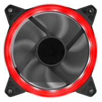 CIT OEM Red Ring 12cm Fan 4pin Molex 3pin White Box