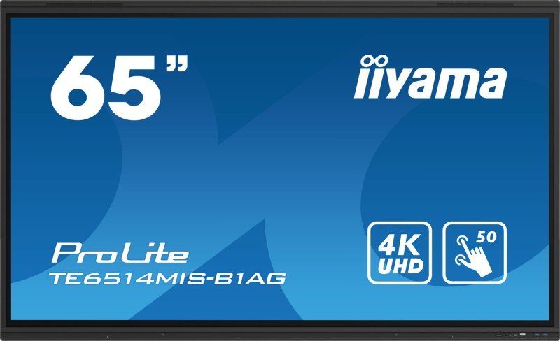 Iiyama Prolite Te6514mis-b1ag 65" 4k Uhd Interactive Touchscreen Black Puretouch-ir 3840 X 2160
