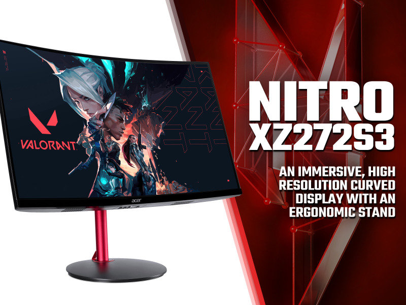 Acer Nitro Xz S Full Hd Hz Curved Gaming Monitor