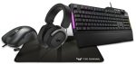 ASUS K1 Keyboard M3 Mouse H3 Headset P1 Gaming Surface Gaming Bundle