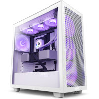 NZXT H7 Flow RGB Mid Tower Case - White