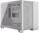 Corsair 2500D Airflow Micro ATX Dual Chamber PC Case - White