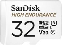 SanDisk High Endurance microSDHC 32GB + SD Adapter - for Dashcams & home monitoring