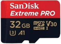 SanDisk Extreme PRO 32GB microSDHC Memory Card + SD Adapter