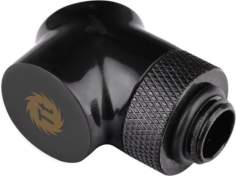 Pacific G1/4 45 Degree Adapter Black DIY LCS Fitting from Thermaltake