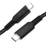 Cables Direct 1m USB4 Cable Certified USB 4 40Gbps Cable 100W PD - USB C to C
