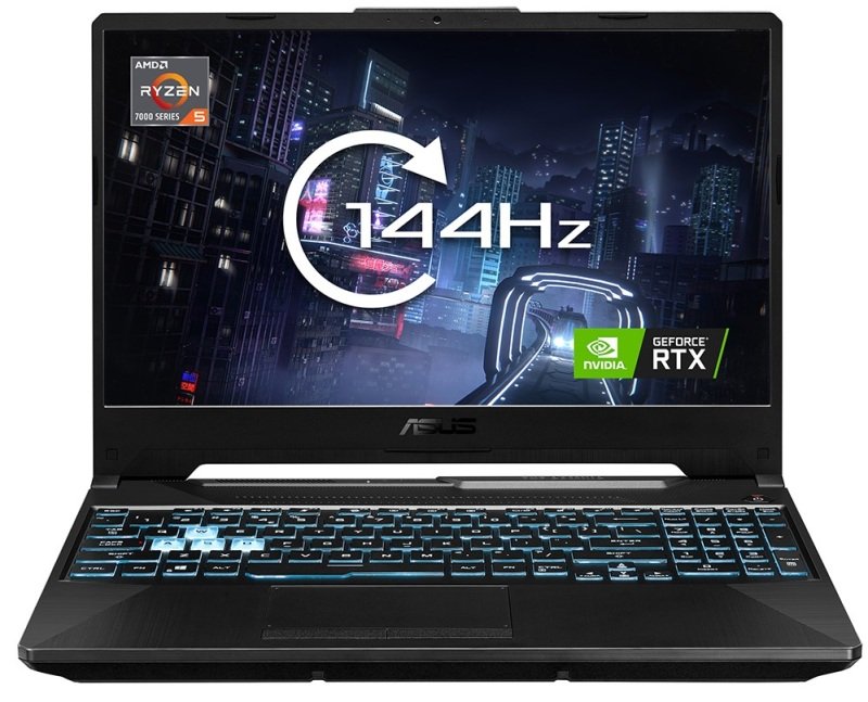 ASUS TUF Gaming A15 FA506NC Laptop, AMD Ryzen 5 7535HS, 8GB RAM, 512GB SSD, 15.6" Full HD 144Hz