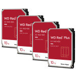WD Red Plus 10TB NAS Hard Drive - 4 Pack