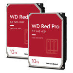 WD Red Pro 10TB NAS Hard Drive - Twin Pack
