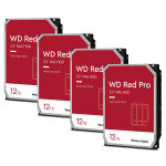 WD Red Pro 12TB NAS Hard Drive - 4 Pack